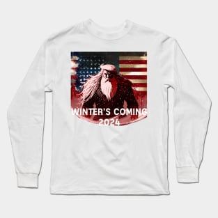 Trump 2024, winters coming Long Sleeve T-Shirt